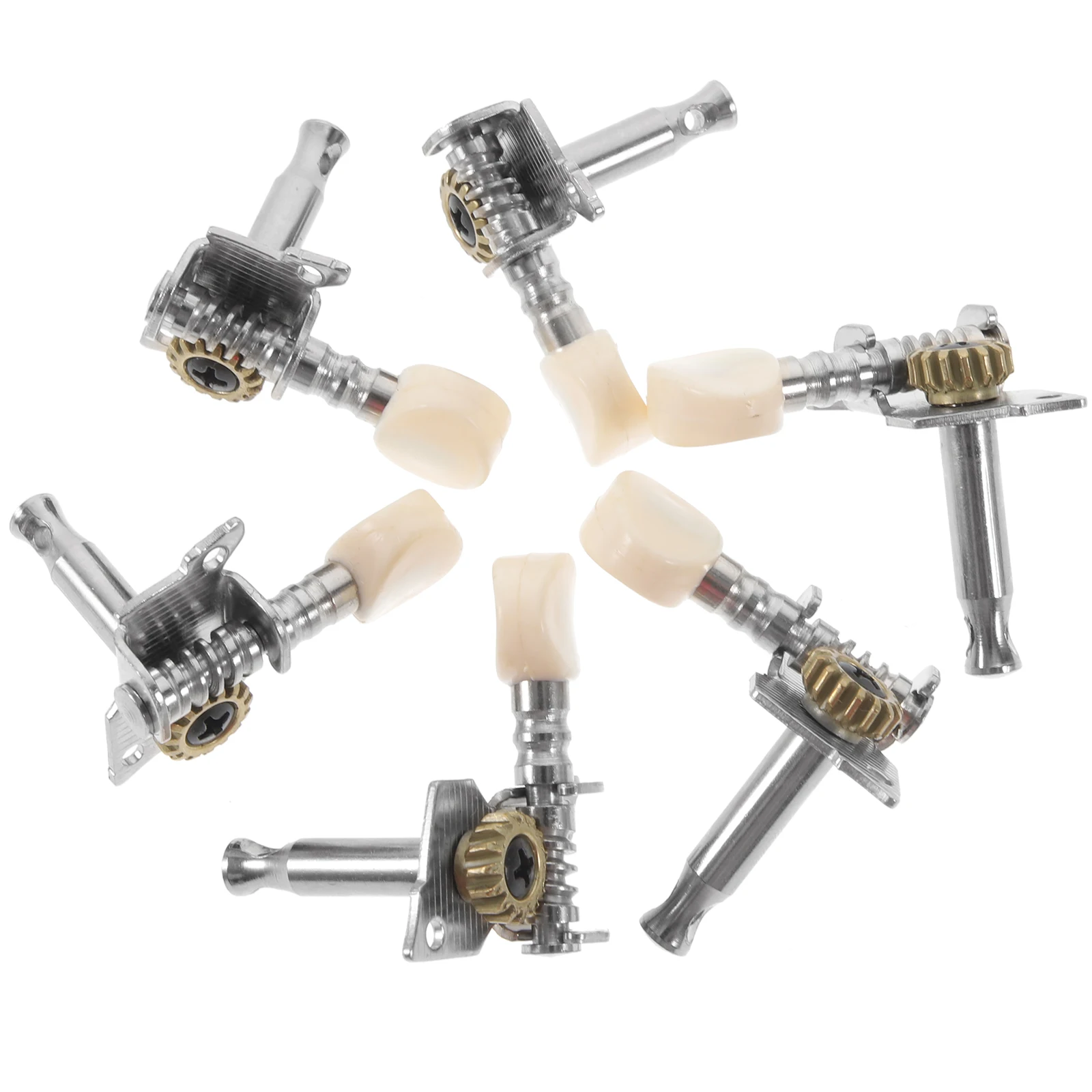 

6Pcs Guitar Tuner Pegs Professional Sturdy Metal Tuning Keys for Folk Acoustic Guitar Accessories Instrument Parts