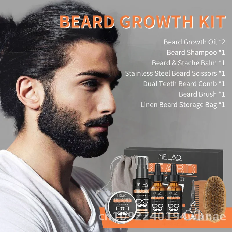 kit-de-soins-de-barbe-8-pieces-pour-hommes-ensemble-de-ciseaux-a-creme-a-l'huile-pour-tous-les-types-de-peau-outils-de-toilettage-de-barbe-hydratants