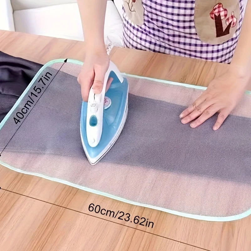 Ironing Protective Mesh Cloth, Heat-Resistant Ironing Pad & Ironing Board Cover, Anti-Dye Transfer Ironing Guard for Clothes