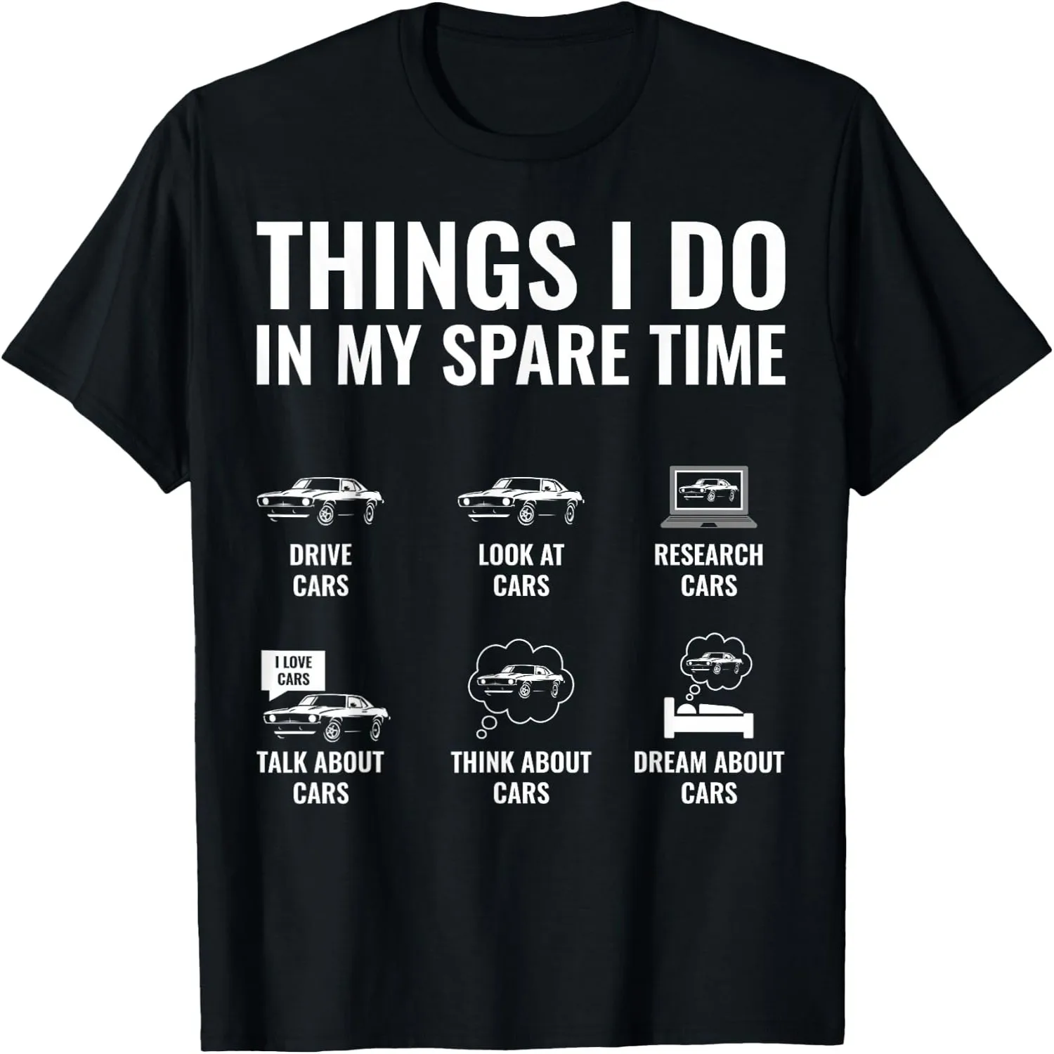 Things I Do in My Spare Time Funny Car Guy Car Enthusiast T-Shirt Halloween t-shirt, Gift tee,