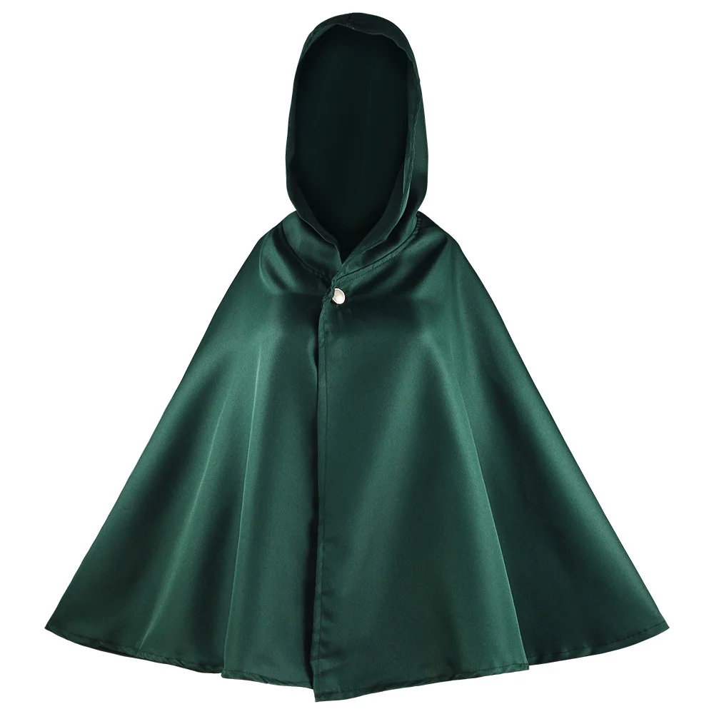 Capa japonesa com capuz para homens e mulheres, Scout Corps Cosplay Costume, Anime Green Shawl, Halloween