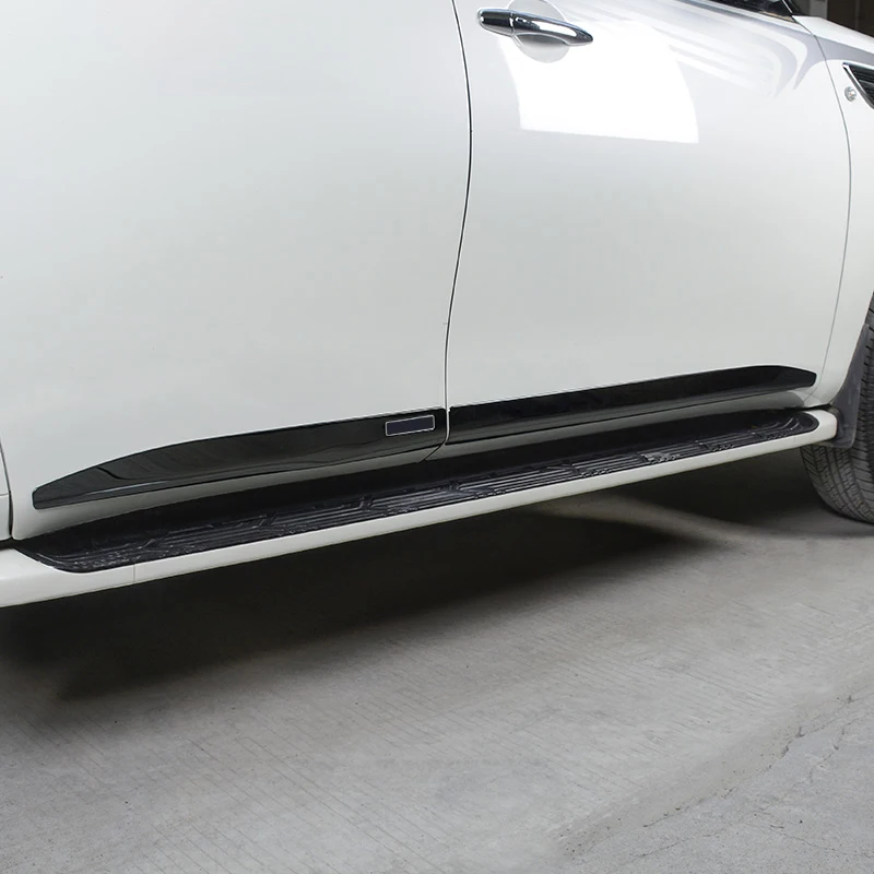 Stainless Steel Car Door Protection Bar Decoration For Nissan Patrol Y62 2010-2021 2020 Exterior Upgraded Accessories Body Kit