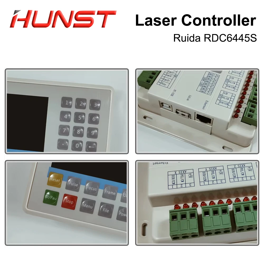 HUNST Ruida-Carte Mère pour Machine de Découpe Laser CNC, RDC6445G, CO2, RDC6445S