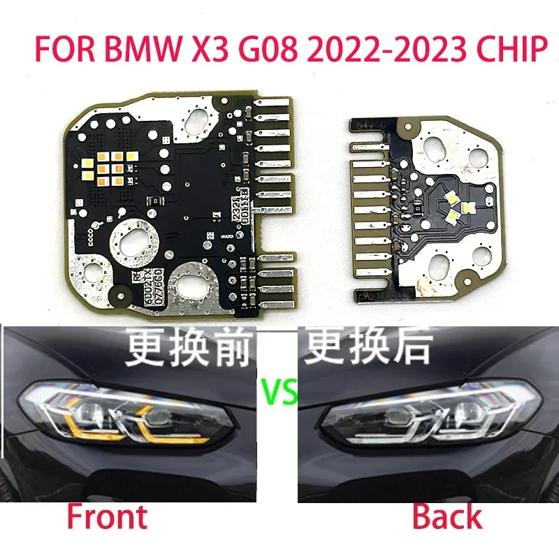 

White Light Car Headlights DRL Chip Ballast Chip Circuit Board Light Source Board Chip for BMW X3 G01 G02 G08 2022-2023