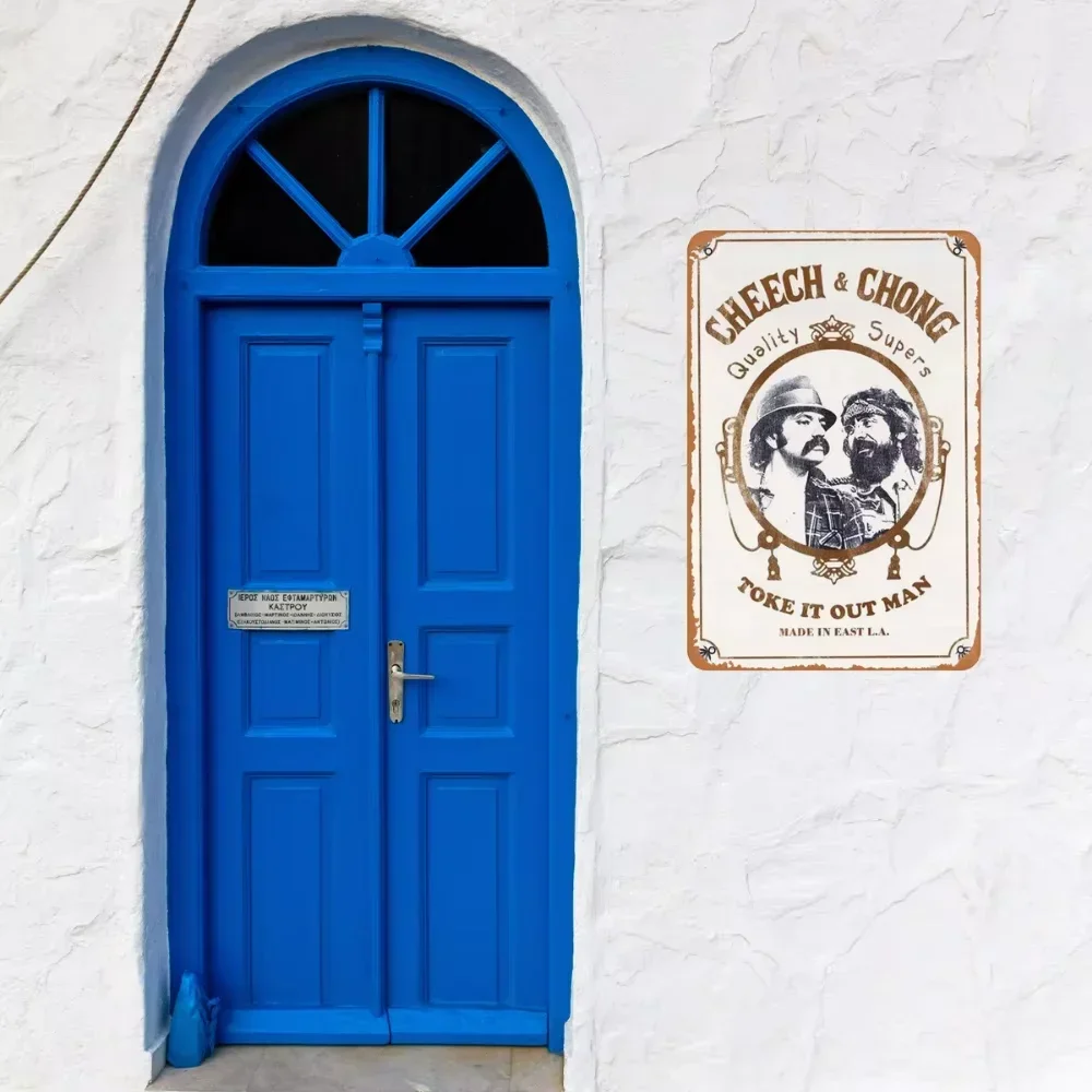 ملصق معدني لفيلم رائع من Cheech and Chong Zig Zag علامة معدنية مقاس 8 × 12 بوصة رائعة لتزيين غرفة المشجعين إضافة ريترو فلاير #3
