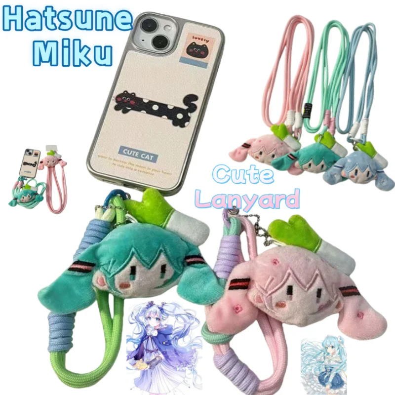 

Hatsune Miku Backpack Pendant Cute Fashionable Personalized Charm Phone Strap Crossbody Long Strap Lanyard Gift for Friends