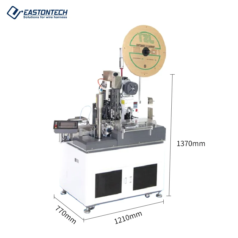 EASTONTECH EW-21H W pełni automatyczna jednogłowicowa maszyna do zaciskania końcówek kablowych z wodoodporną wtyczką uszczelniającą