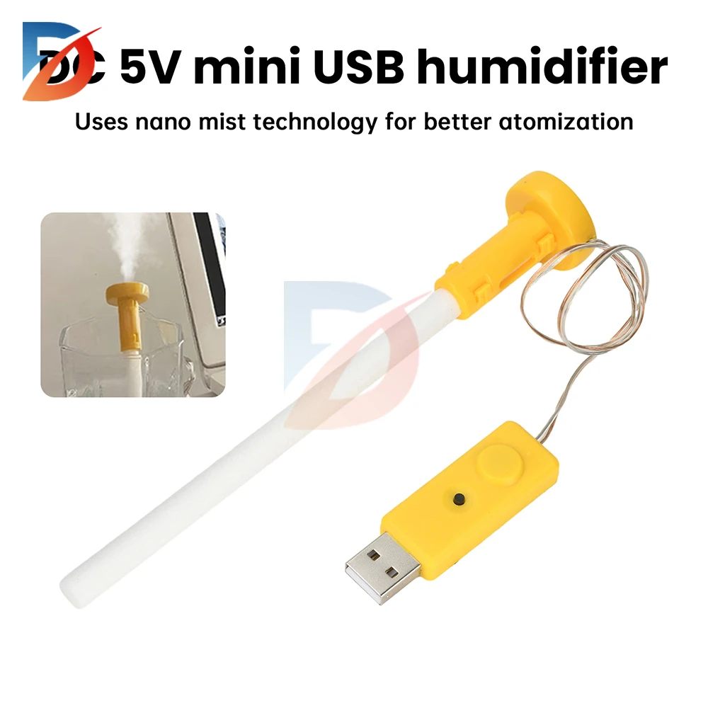 DC 5V Mini USB Humidifier Single Spray Humidification Module Ultrasonic Atomization Control Humidifier USB Interface