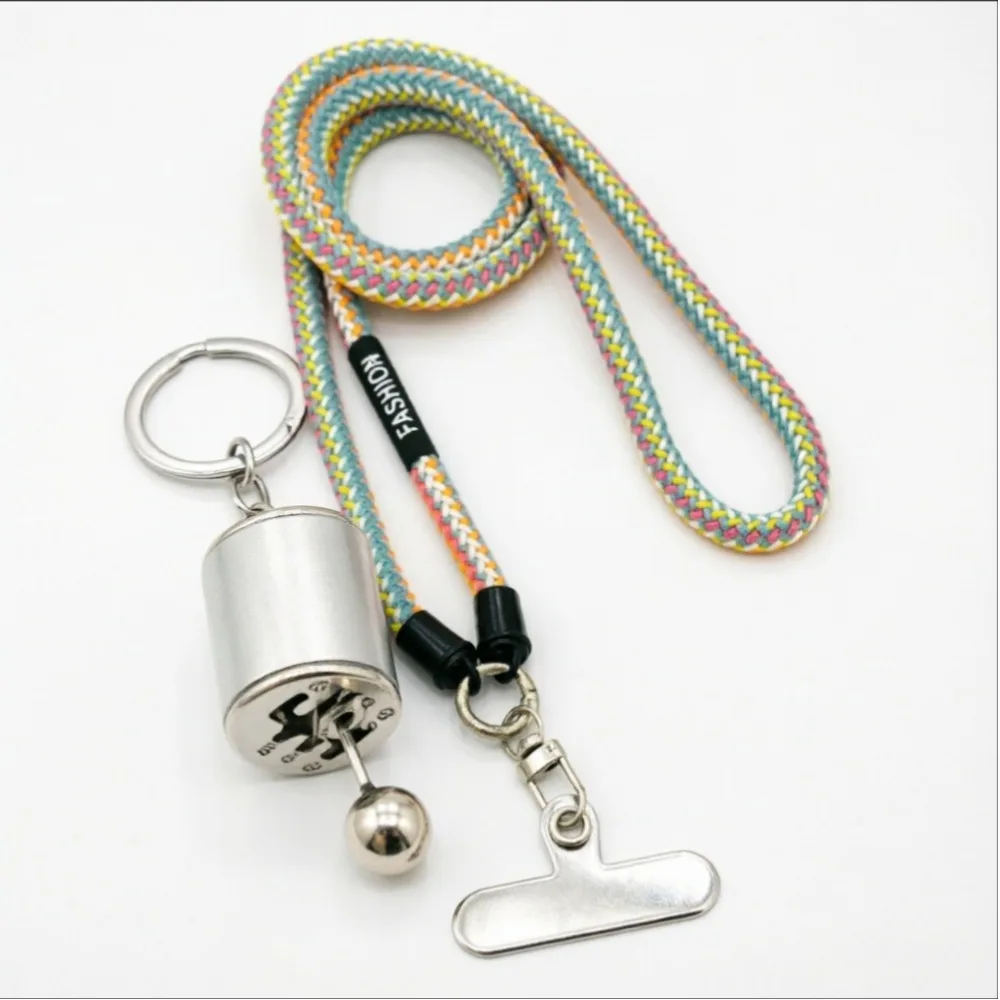 

Outdoor Key Ring Anti-loss Mobile Phone Lanyard Keychain Festival Metal Retro Chain Car Exercise Company Manual Transmission Toy