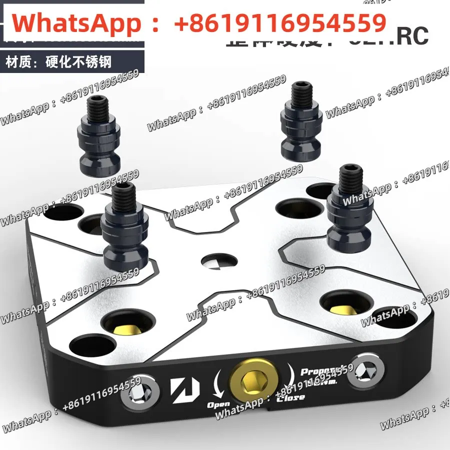 Four or five-axis clamp self-centering vice can be matched with quick-change four-axis L-block bridge DJ-H90-D52