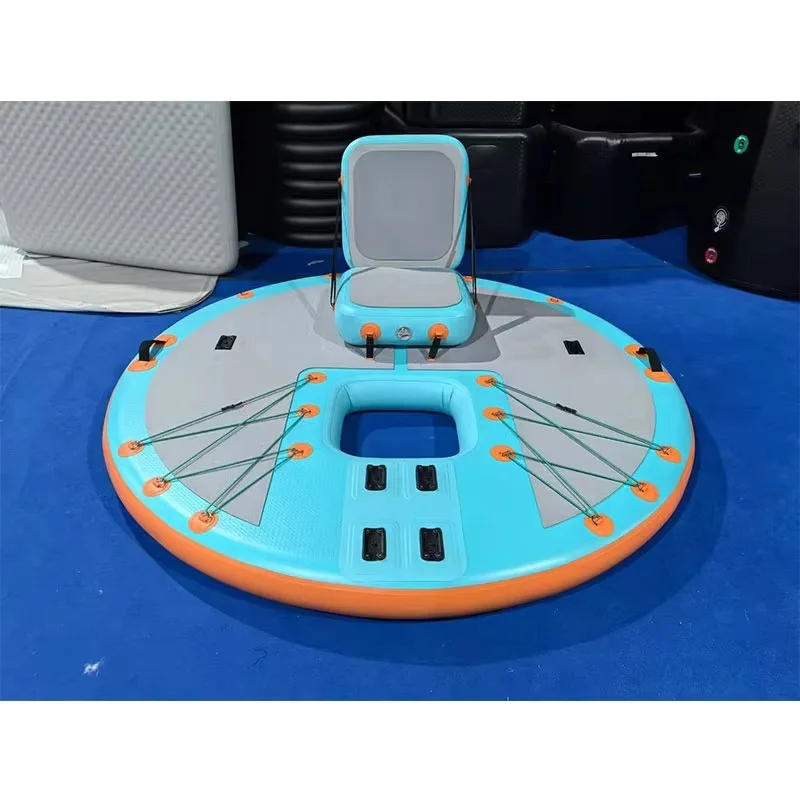 Water Shanghai rest platform with seats Non-slip and stable inflatable floating fishing dock