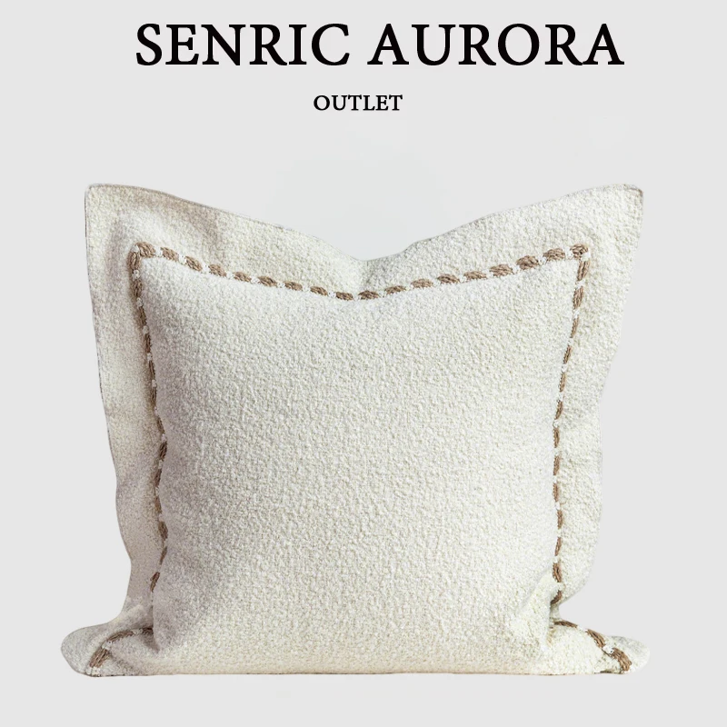 Design Luxury Cushion Cover 45x45cm Beige Fflying Eedge Pillowcase For Home Hotel Bed Living Room Sofa