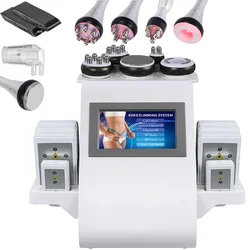 6 in 1 Vacuum Laser Radio 40K Ultrasonic Cavitation Facial RF Cellulite Massager Body Slimming Machine Lipolaser Firm Skin Spa