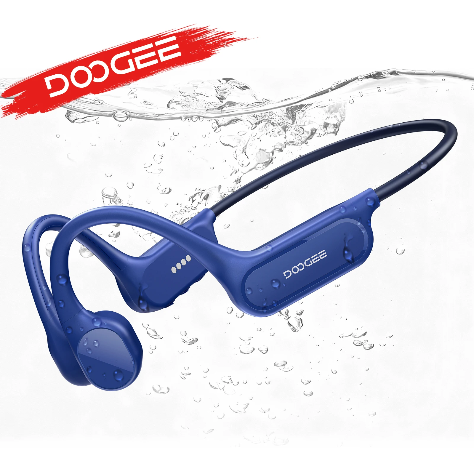 DOOGEE BoneBeat Swim Lite casque de sport à Conduction osseuse sans fil Bluetooth 5.4 casque IP68 étanche avec Microphone 32GB