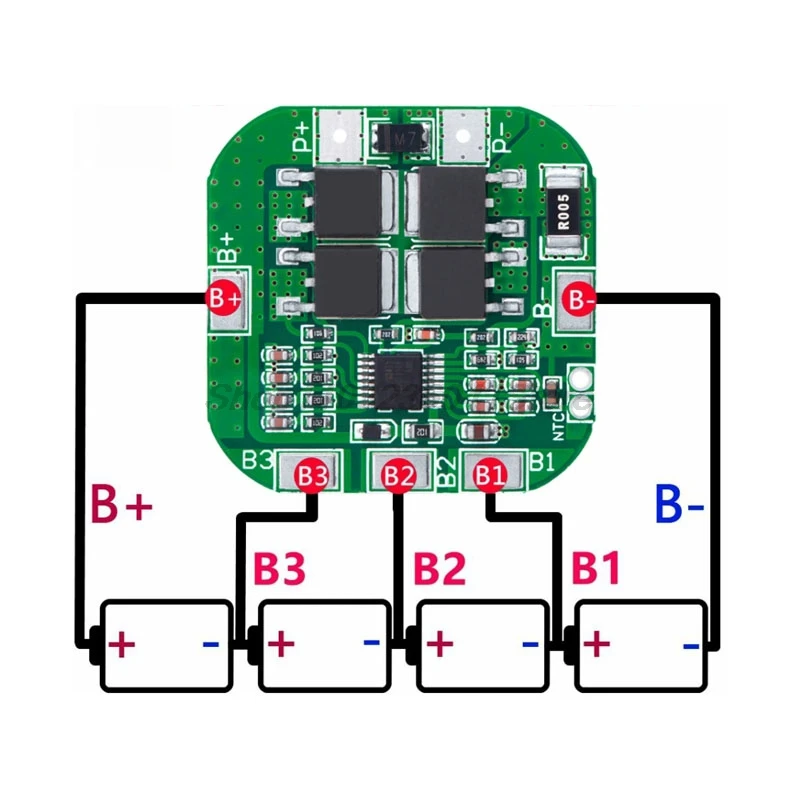 5PCS 4S 14.8V / 16.8V 20A peak li-ion BMS PCM battery protection board bms pcm for lithium LicoO2 Limn2O4 18650 li battery