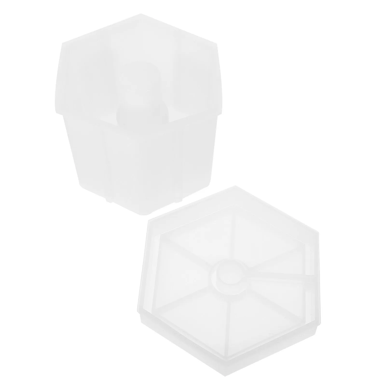 

Premium Hexagonal Silicone Epoxy Casting Mold for DIY Lamp Holder Base Resin Crafts Dried Flowers Glitter Filler Compatible Mold