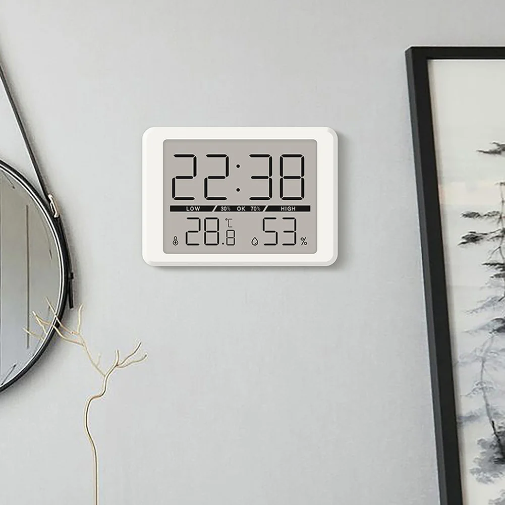 Bedside Table for Ultra Thin Clock Gentle Backlight Home Use Digital Clock Digital Clock Calendar Function Plastic Housing