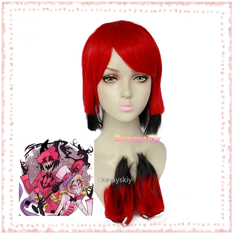 Hazbin Cosplay Costume para Adultos, Uniforme de Hotel, Uniforme, Jaqueta, Calças, Fato Vermelho, Anime, Halloween, Adulto, Homens