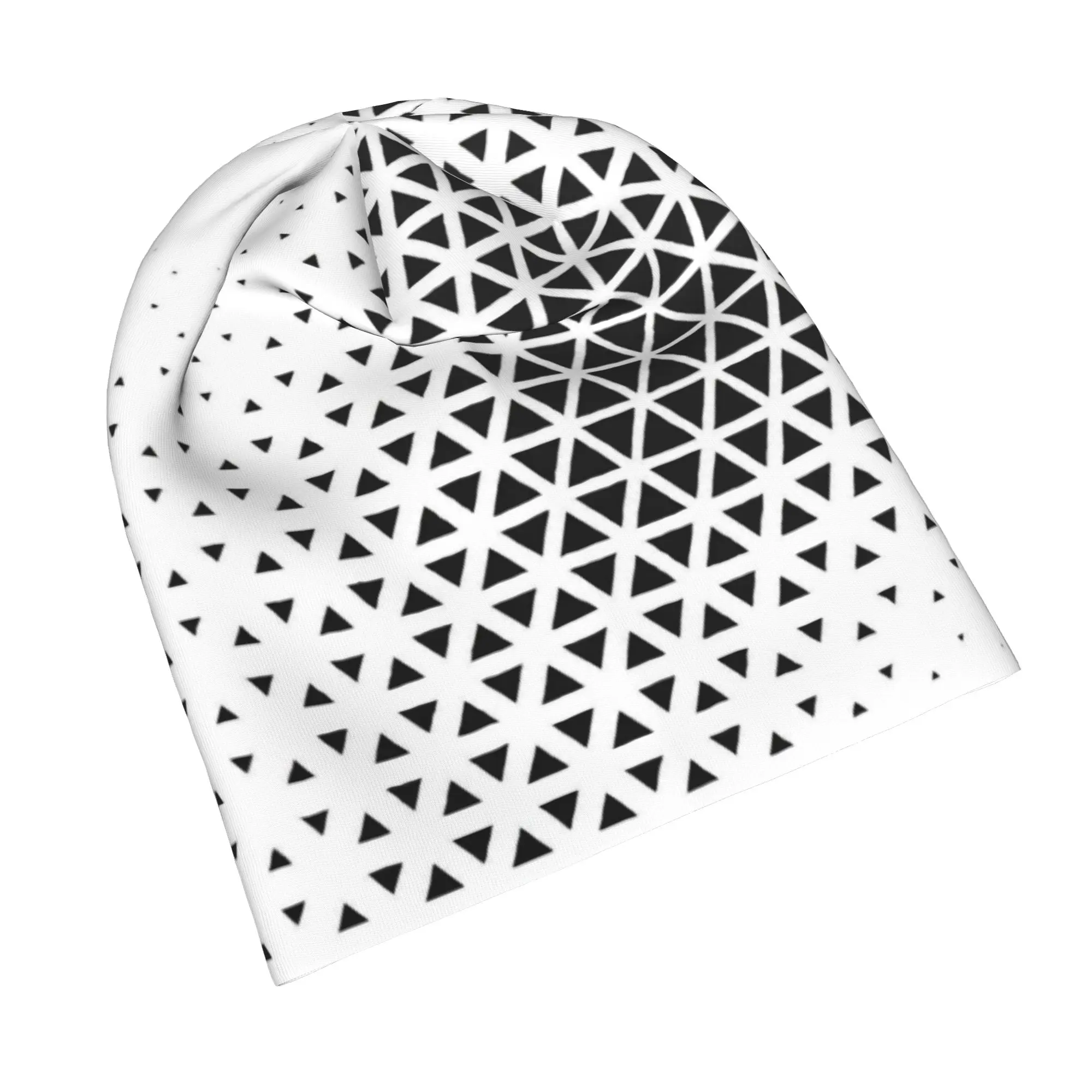 colorful Geometric Print  Beanie Cap for Men Women Streetwear  Cooling Skull Cap Sweat Wicking for Gym Workout