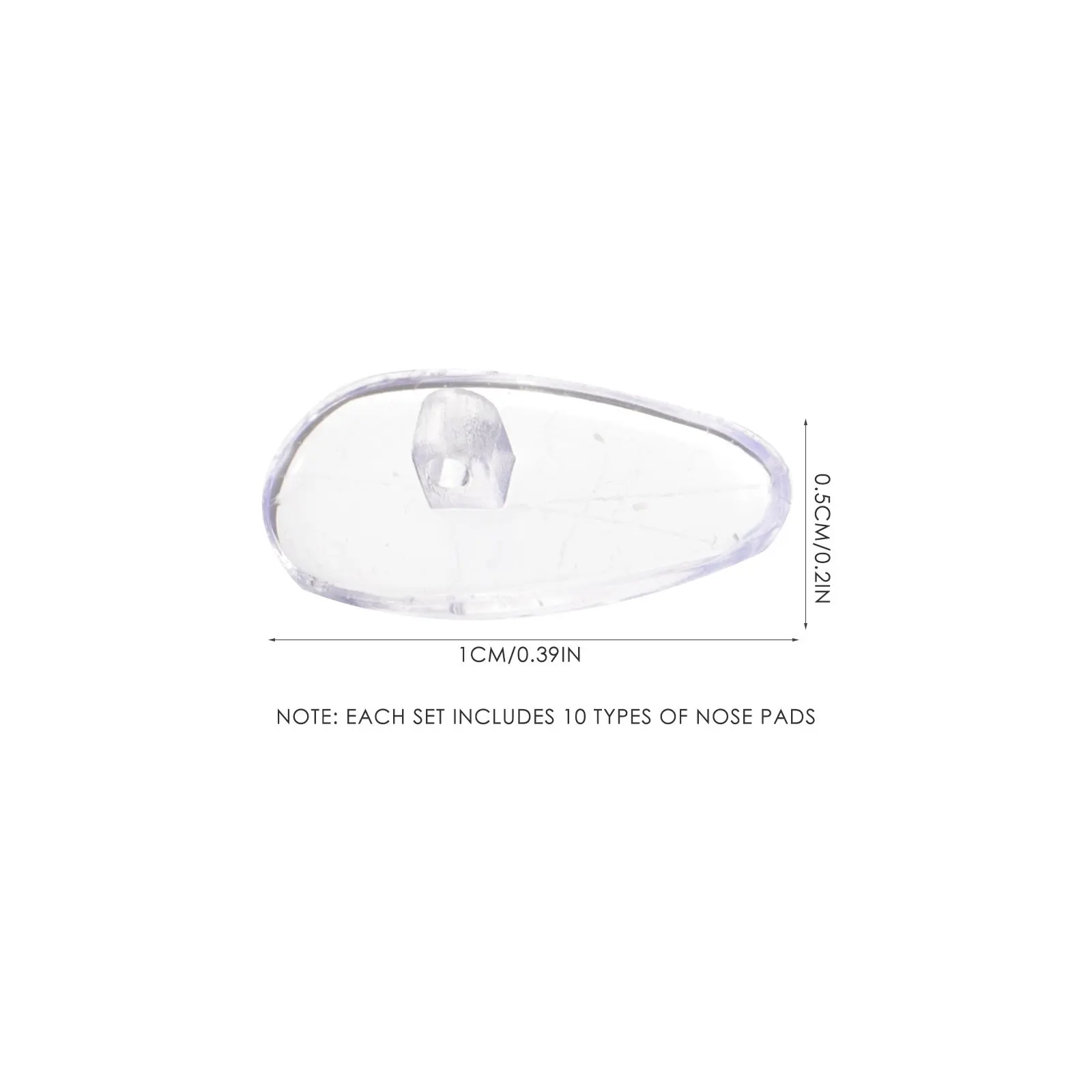 1Set Anti Slip Silicone Nose Pads for Eyeglasses No Pain No Pressure Stable Comfortable Glasses Nose Grips Grips for Glasses