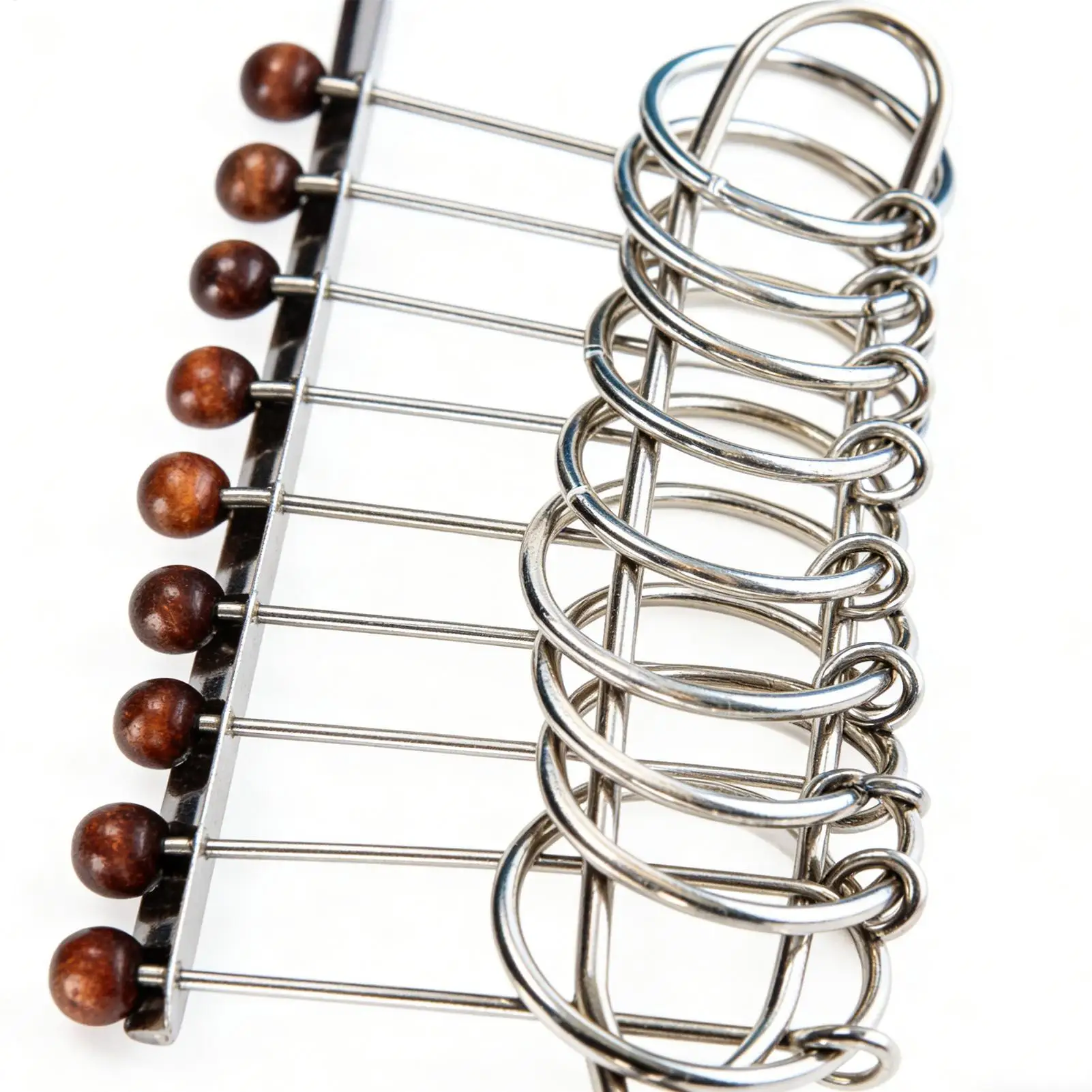 Metal Brain Teaser Puzzles Educational Mind Test Game Toy Challenging Metal Ring Puzzle for Kids Teens Adults Challenge Home