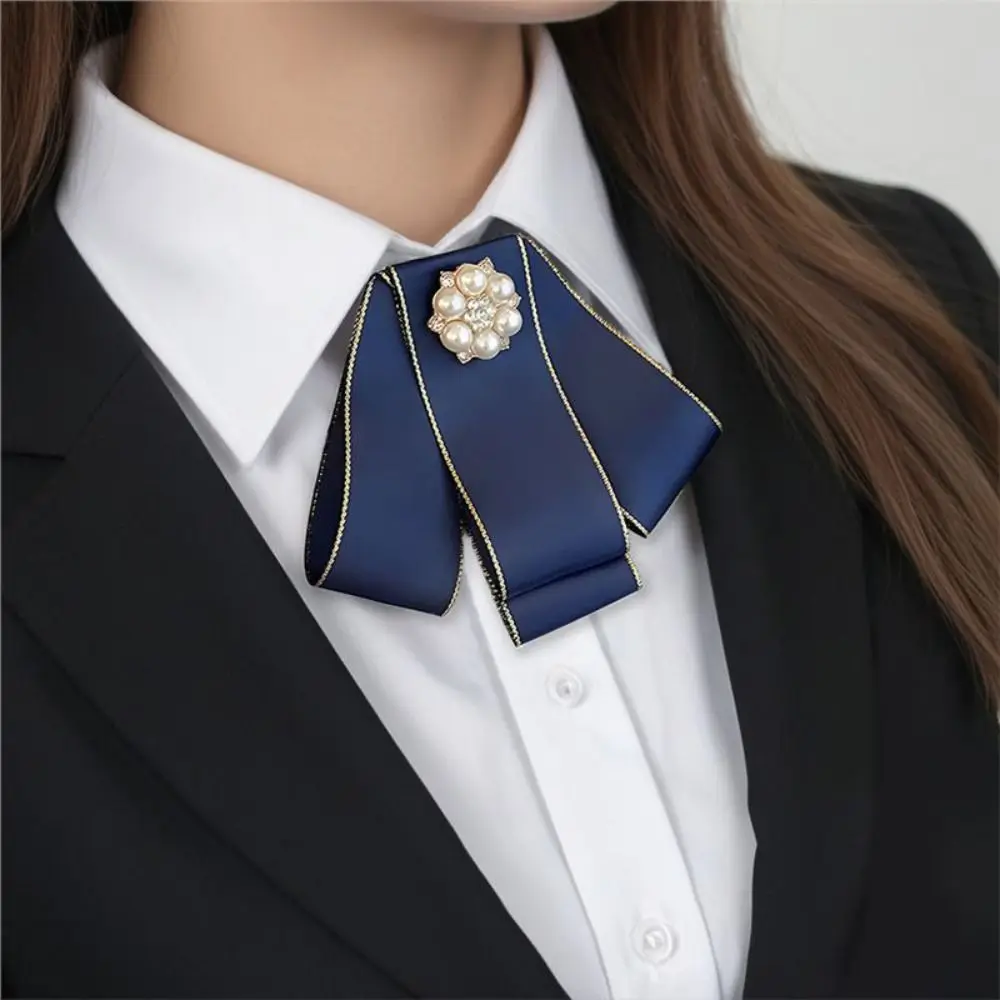 Милый галстук стюардессы авиакомпании, заколка для волос медсестры, корейский головной убор, сетка для волос с бантом, рубашка, аксессуар, матросский костюм, галстук-бабочка