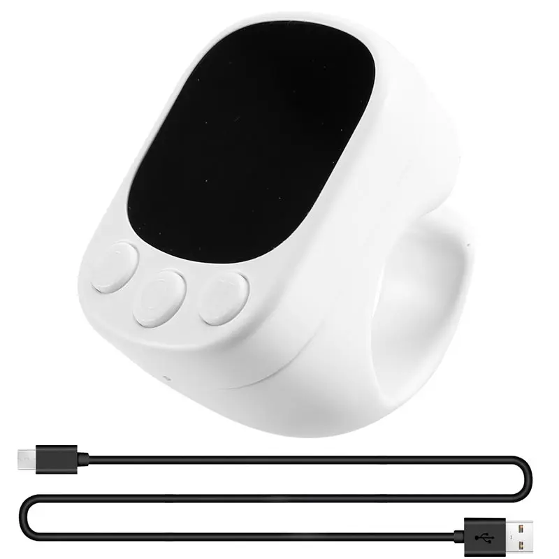 Smart Touchpad Mouse Ring Remote Control Automatic Screen Clicker Scrolling Device Continuous Functionality