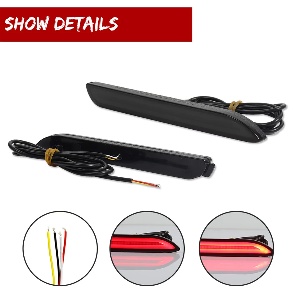 المصد الخلفي عاكس الذيل/الفرامل ضوء LED الخلفية الضباب الخفيف لتويوتا سيينا ماتريكس فينزا أفالون RAV4 لكزس RC350 RX300 GX470 #2