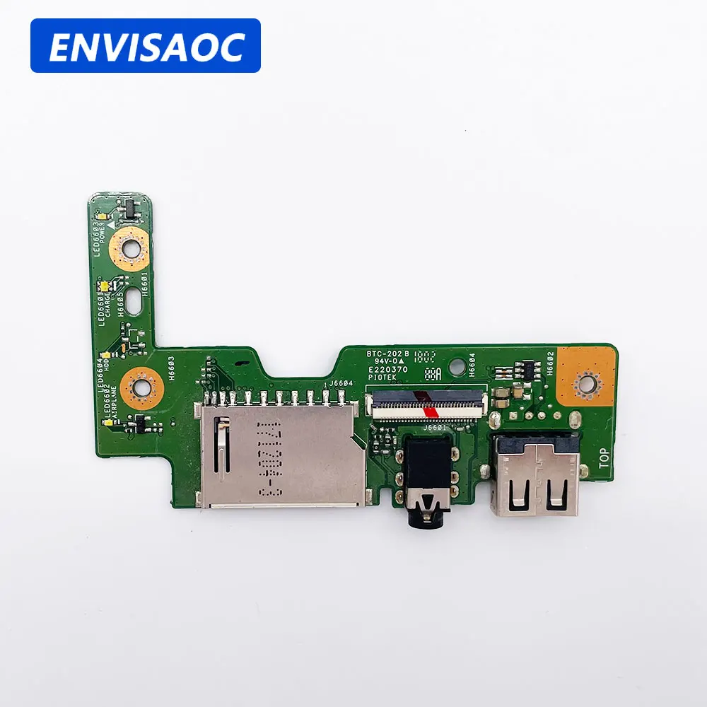 For ASUS X542 X542U X542UN X542UQ X542UF X542UR X542B X542BP A580U F580U R580U FL8000U Laptop USB Card reader audio Jack board