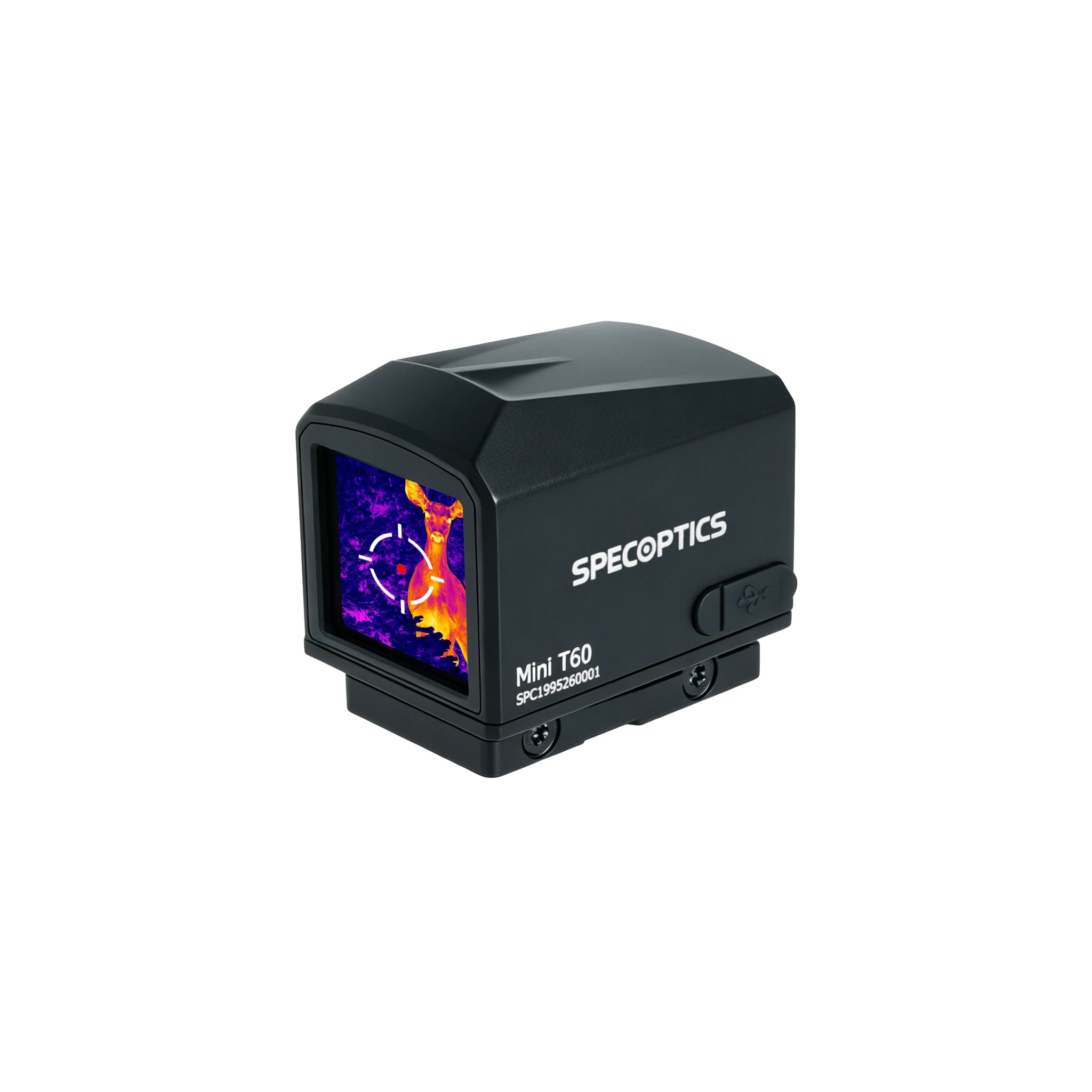 Tactical T60 Mini Thermal Sight Super Resolution 768*576 Thermal Image Scope 1x-2x Magnification Multi Reticle SPECPRECISION
