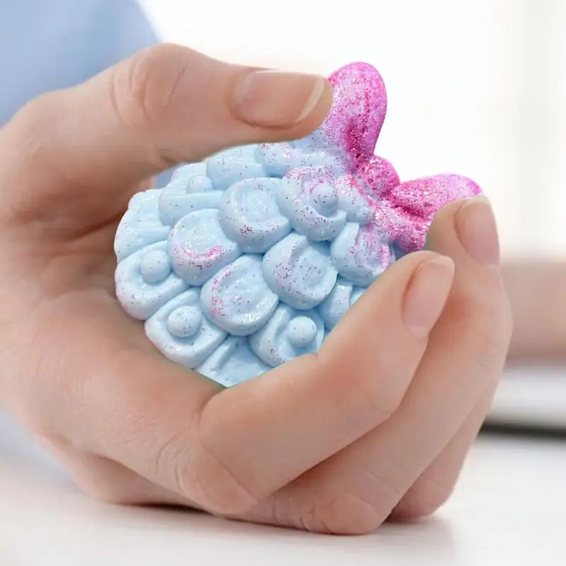 Juguete para apretar de árbol de Navidad, juguetes suaves antiestrés, juguete antiestrés para aliviar el estrés, lindos juguetes de rebote lento para niños y adultos