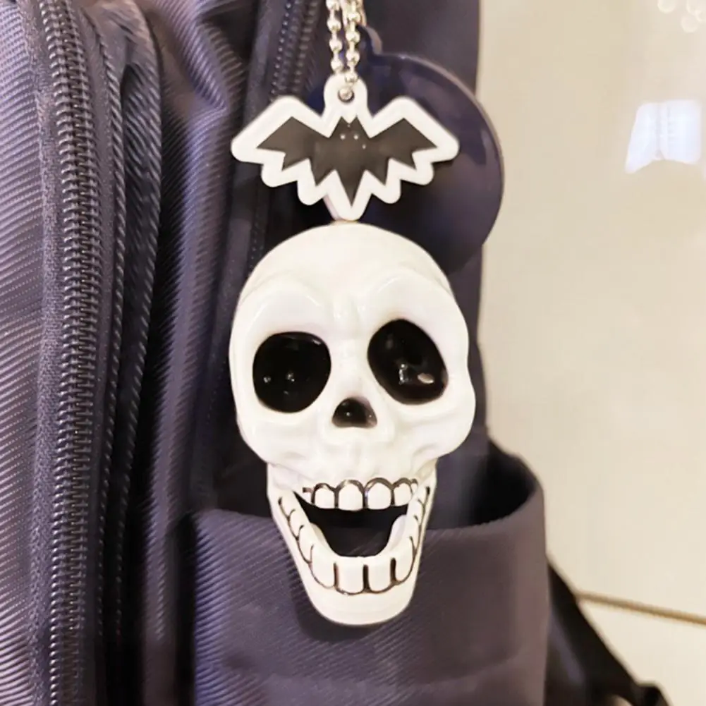 Trendy Skeleton Accessory Halloween Skeleton Keychain Multi-jointed Skeleton Keychain Pendant with Lanyard Skull for Handbags