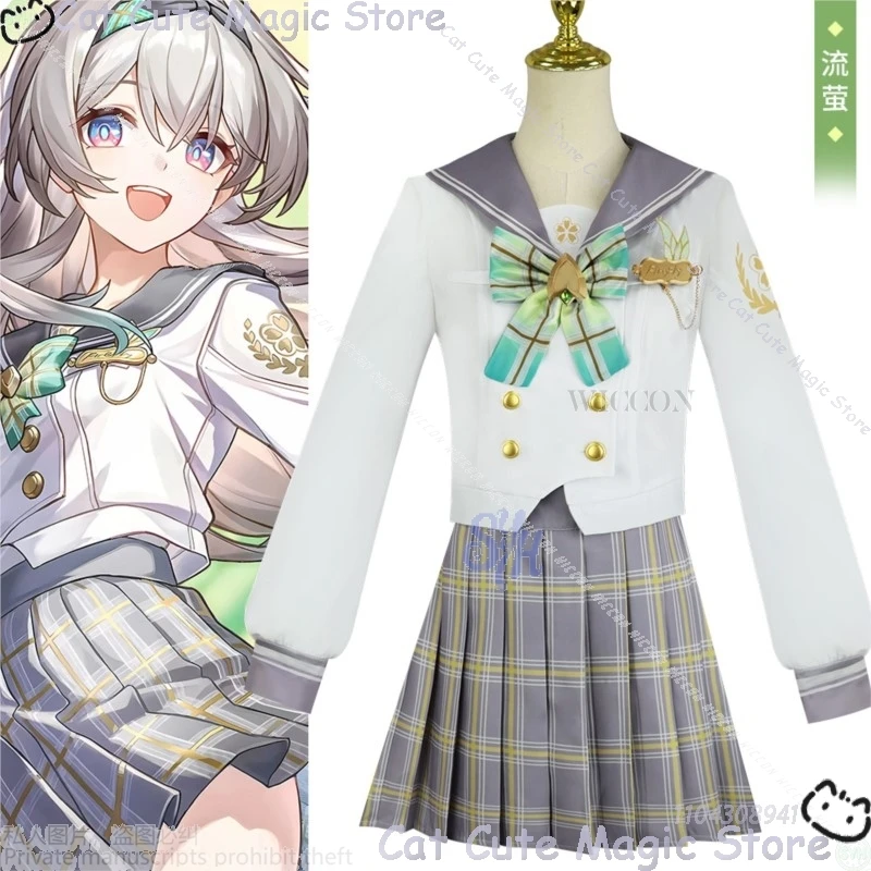 

Игра Firefly Honkai: Star Rail, одежда для косплея, Kawaii Jk, школьная форма, платье, милая милая Лолита, наряд для вечеринки на Хэллоуин, ролевая игра