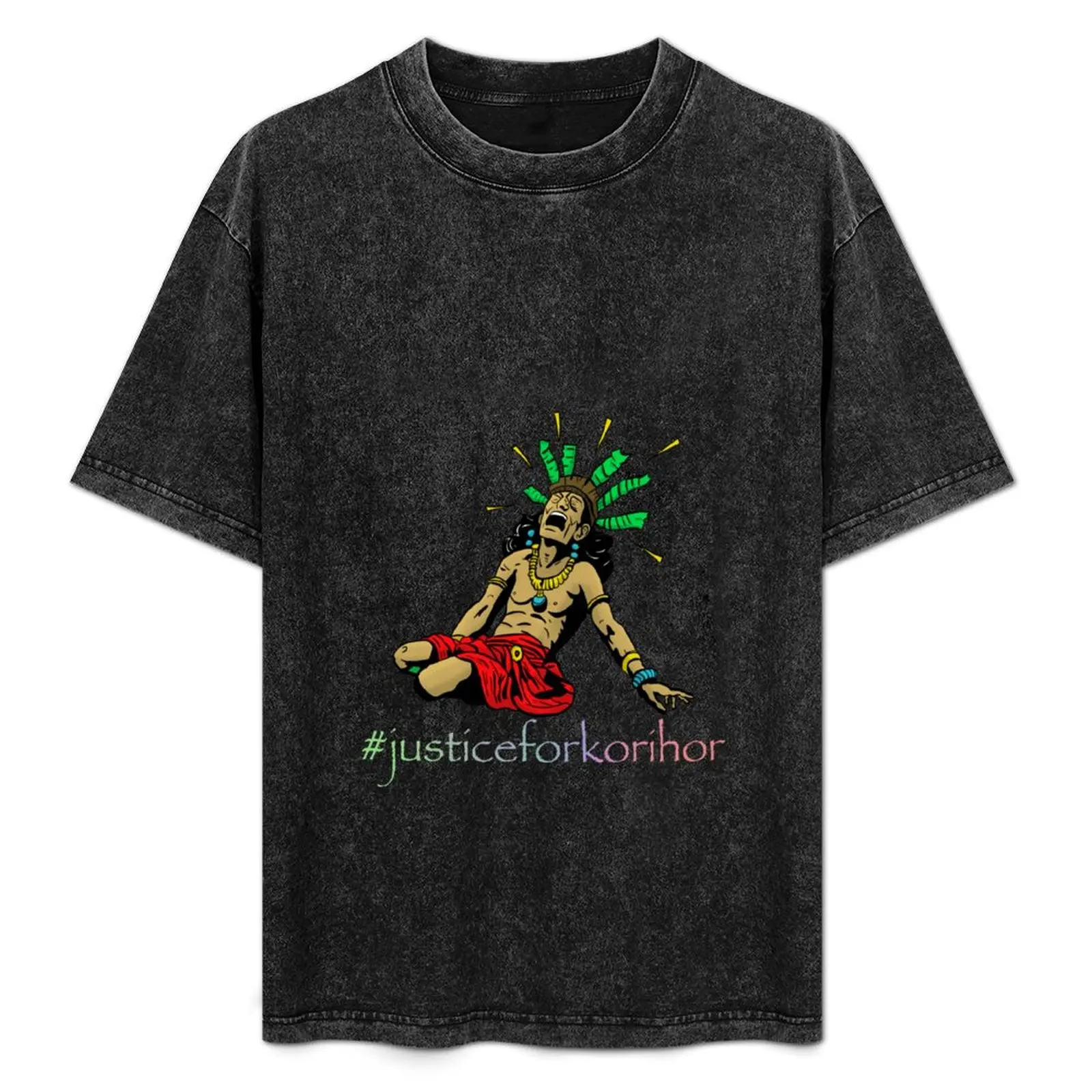 #justiceforkorihor T-Shirt Big and Tall Solid Color T-Shirt
