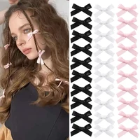 Mini lazo de Color sólido para niños, 5/6/8/10 Uds., con Clip para el pelo, cinta estilo Ballet para niñas, accesorios para el cabello trenzados, venta al por mayor