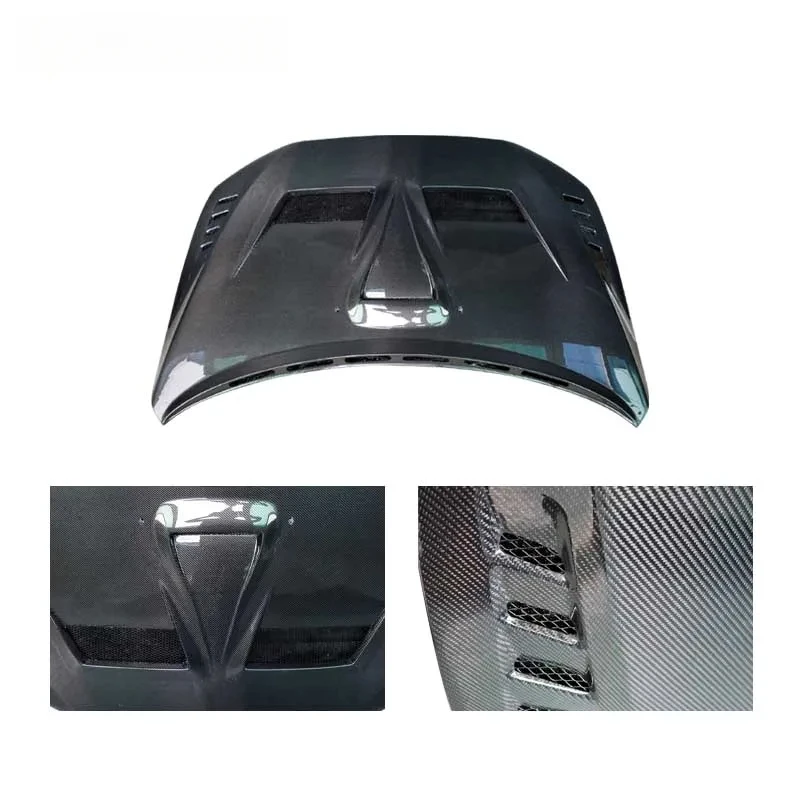 High Quality LY Style Carbon Fiber Front Bonnet Hood Lancer X Evo X Exterior Modification Auto Accessories