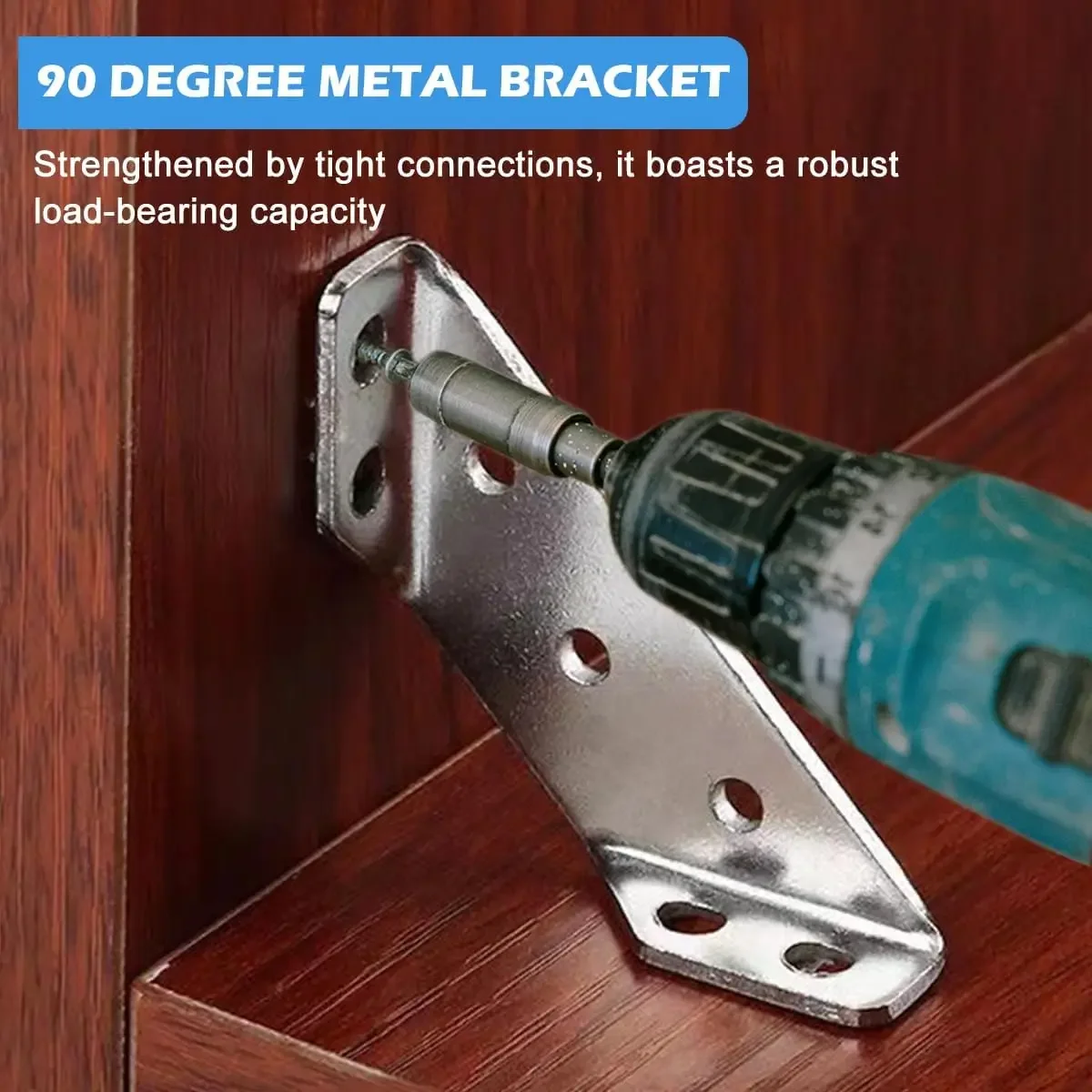 yes20-100 Sets Stainless Steel Corner Code Connector Right Angle Thickened Brackets Laminate Furniture Cabinet Hardware Accessor
