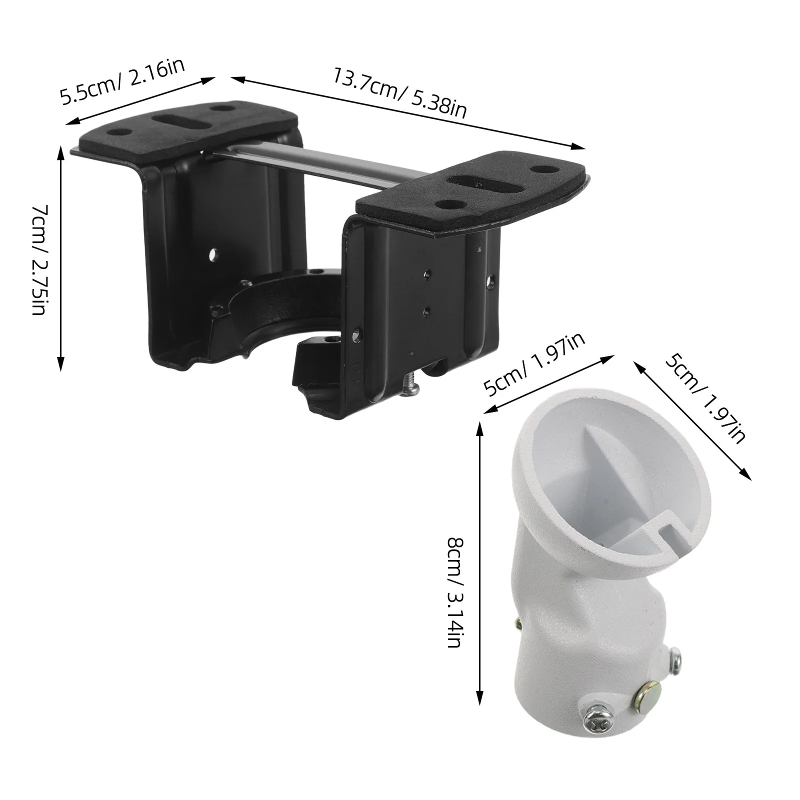 Sloped Ceiling Fan Bracket Mounting Hardware White Adjustable Hanger Ball Up to 45 Degree Ceiling Fan Mounting Kit for Bedroom
