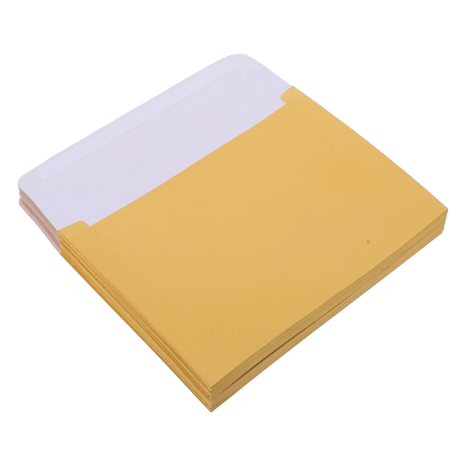 

50Pcs Metallic Invitation Envelopes Self Adhesive Gold Peel Resistant Western Style for Wedding Greeting Cards Elegant