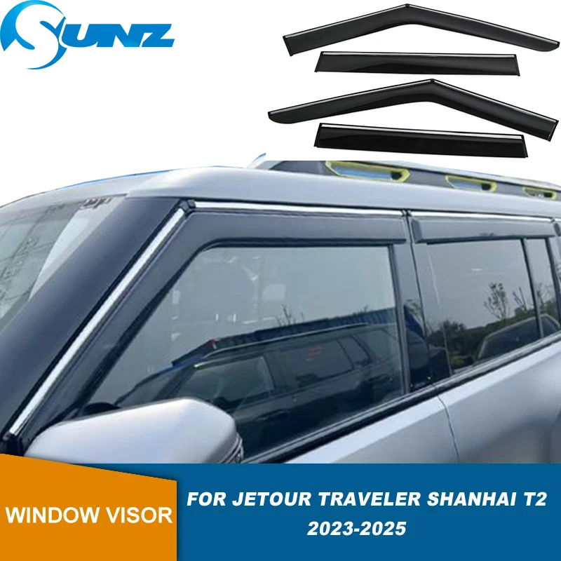 

Side Wind Deflectors For Jetour Traveler Shanhai T2 2023 2024 2025 2026 Window Visor Awning Shelter Weathershield Sun Rain Guard