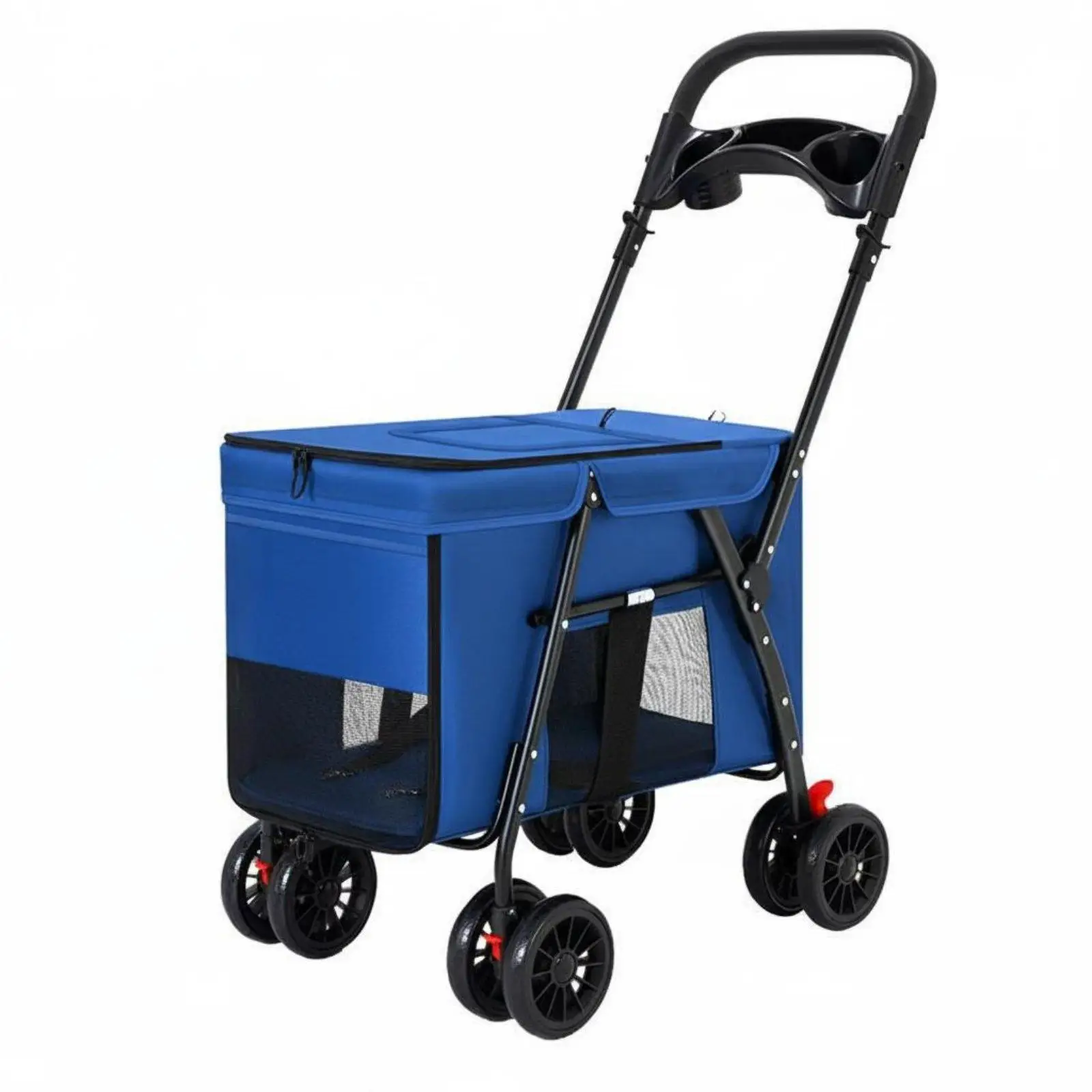 Dog Stroller Foldable Lightweight Sturdy Oxford Material for Travel Dog Stroller Foldable Lightweight Sturdy Oxford Material for Travel