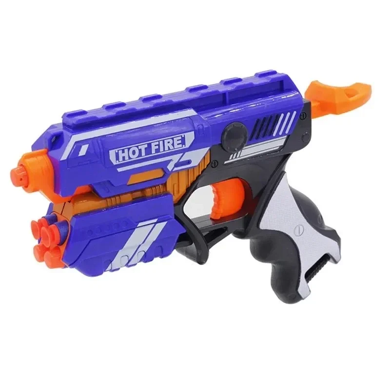 Kit de pistola de juguete Manual para niños, balas blandas de plástico para dardos Nerf, pistola de juguete, pistola de dardos de largo alcance, juguetes para niños, regalo de Navidad