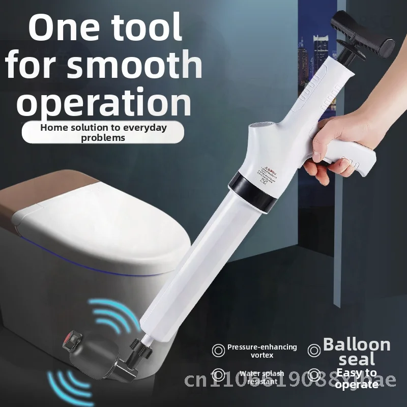 

ABS Toilet Unclogger for Clearing Sewer Clogs One-Piece Squatting Design Gray White Manufacturer Wholesale Direct Sales