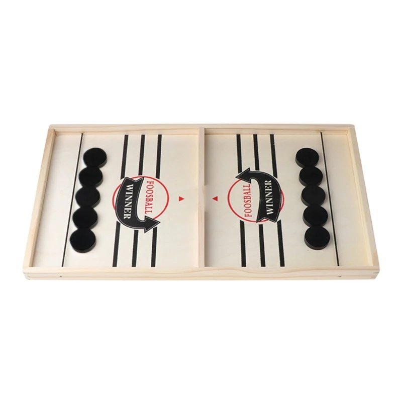 2 In 1 Fast Sling Puck Game Desktop Board Game Table Hockey Game for Children Adults Party