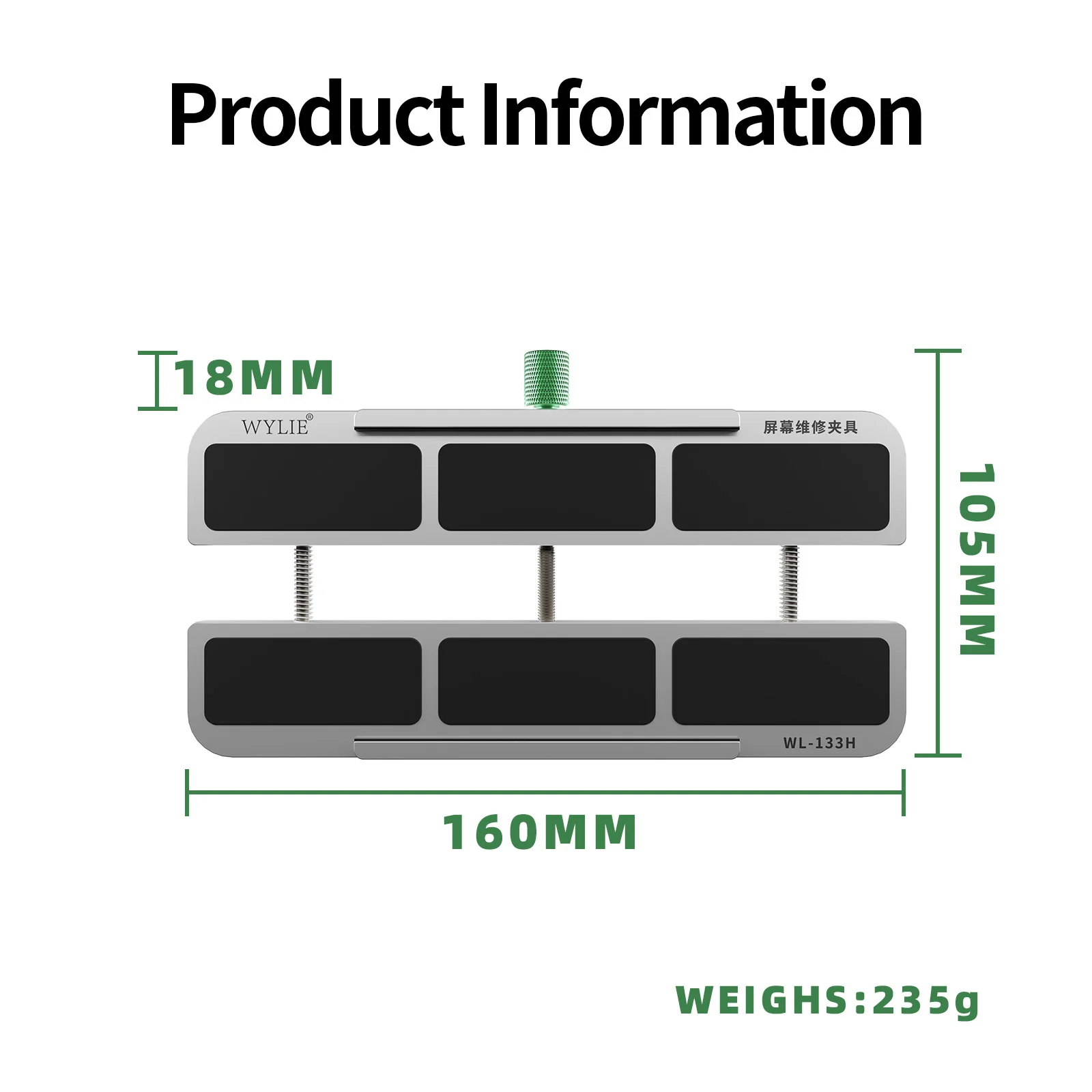 Imagem -03 - Wylie-mobile Screen Repair Fixture Processamento Integrado Formando Liga de Alumínio Especial Wl133h