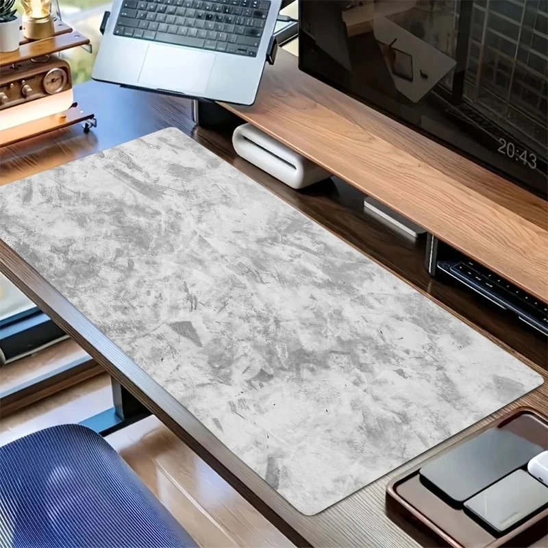 Extra Large Gaming Mouse Pad, Featuring A Minimalist Grey Design,durable Non-slip Rubber Base,perfect for Esports and PC Gaming.