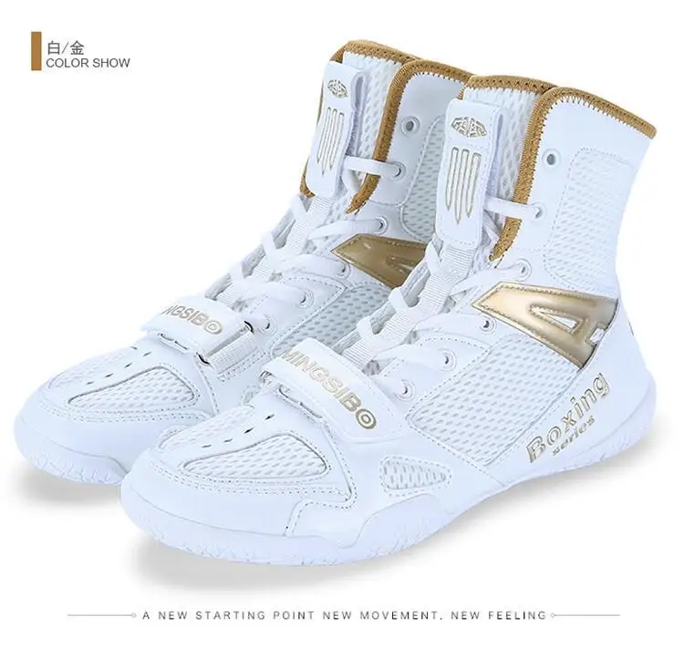 Professional boxing shoes Children's training shoes Indoor sports fighting men and women high top wrestling shoes Fighting shoes