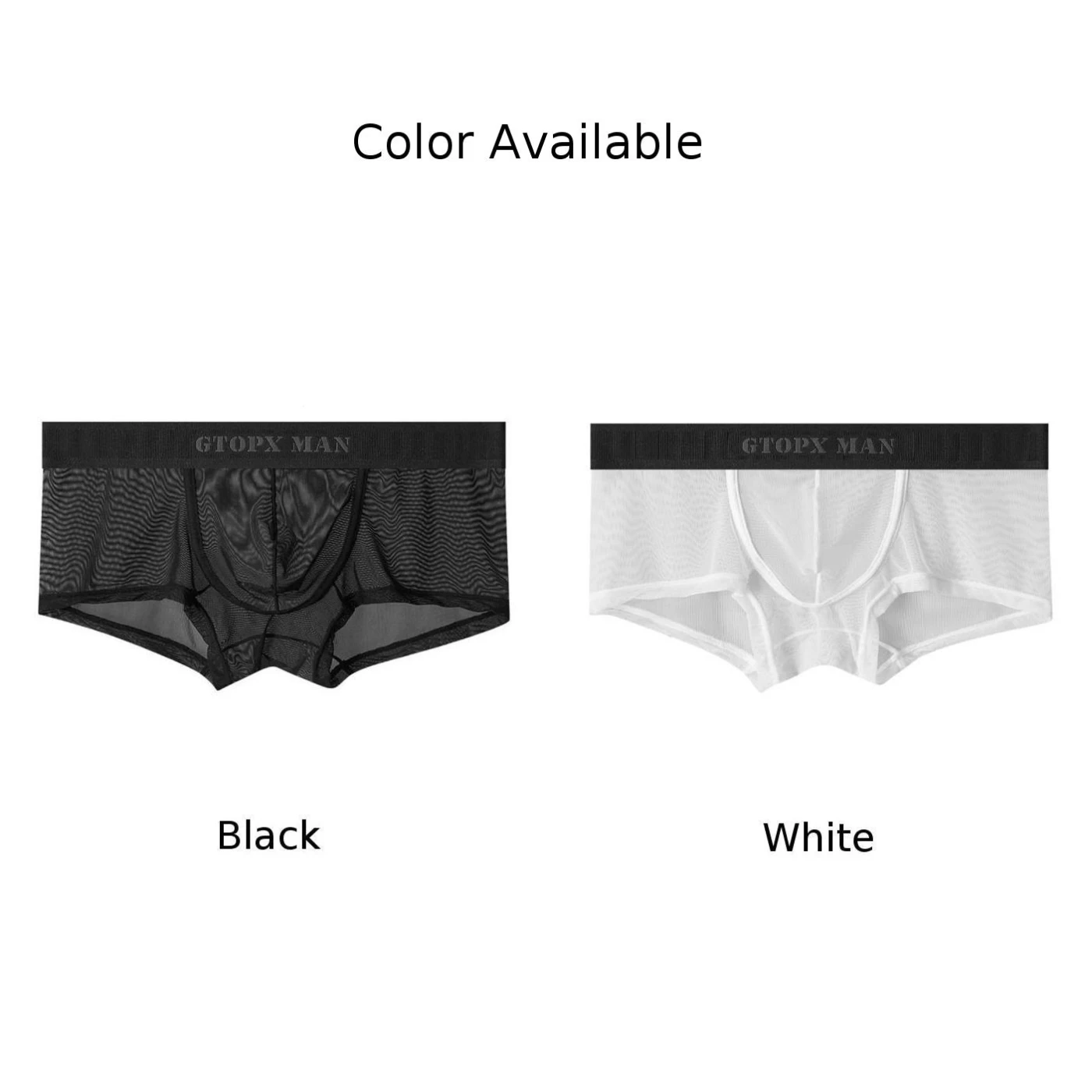 Slip da uomo Sexy Mesh See-through Pouch Boxer Bikini convesso Pouch intimo morbido e traspirante Boxer di alta qualità