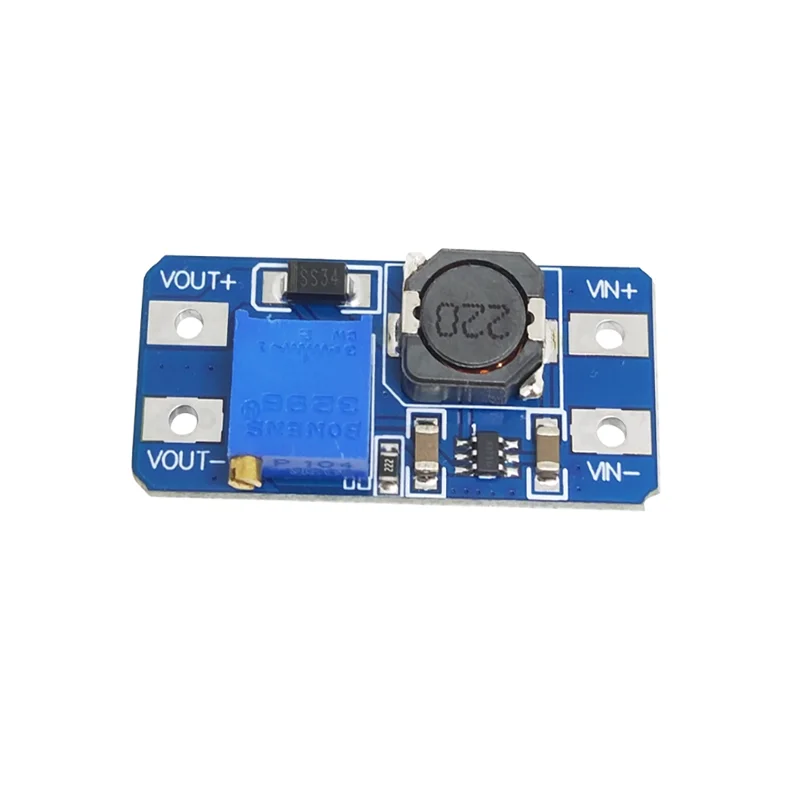 1PCS MT3608 DC-DC Boost Module 2A Boost Board, Input Voltage 2-24V, Adjustable Output 5/9/12/-28V