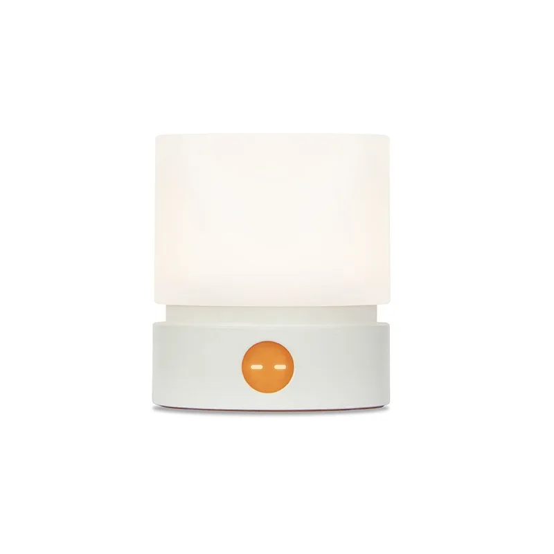 Cylindrical Rechargeable Night Light, LED Table Lamp with Touch Control, Breathing Atmosphere Light for Bedroom & Desk